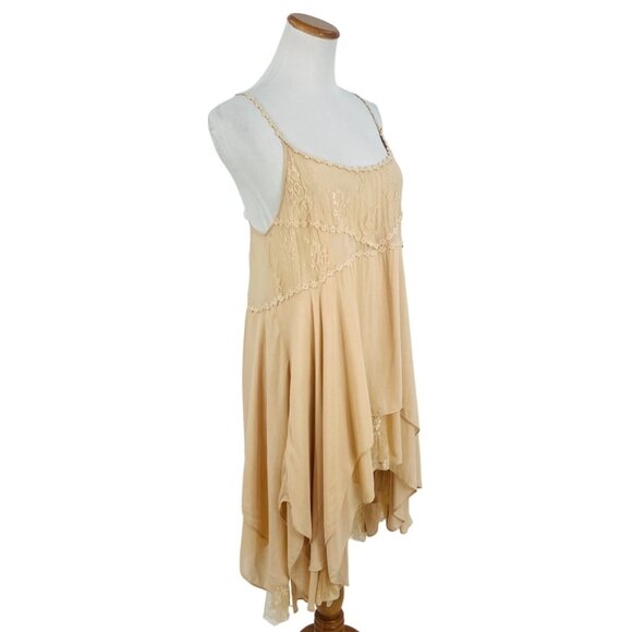 RARE Free People Pieced Together Mini Slip Dress| Boho Indie Sleaze Fairy Grunge - Picture 12 of 16